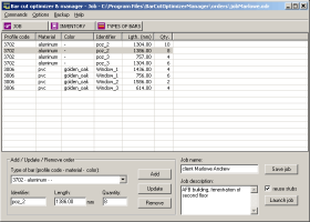 Bar Cut Optimizer and Manager screenshot