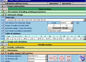 MITCalc Roller Chains Calculation screenshot