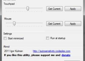 AutoSensitivity screenshot