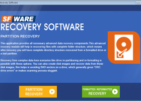 SFWare Partition Recovery screenshot