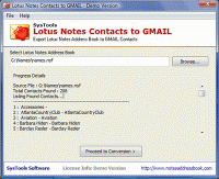 NSF to Gmail screenshot