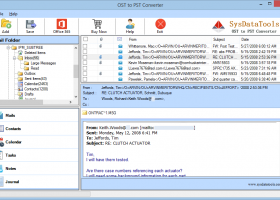 SysData OST Conversion Tool screenshot