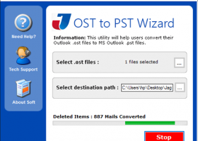 OST to PST Wizard screenshot