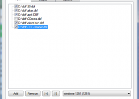 DBF to XLS (Excel) Converter screenshot
