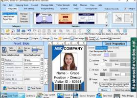 Visitor ID Card Designing Software screenshot