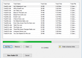 CSAudioCDBurner screenshot