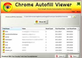 Chrome Autofill Viewer screenshot
