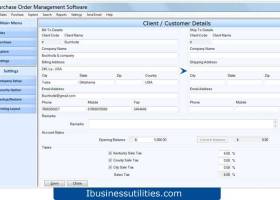 Business Purchase Order Accounting screenshot