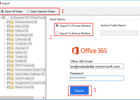 MailsDaddy PST to Office 365 Migration screenshot