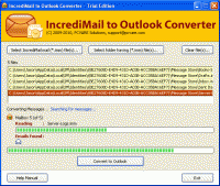 Convert Incredimail to Outlook screenshot