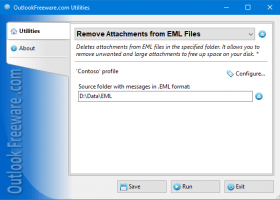 Remove Attachments from EML Files screenshot