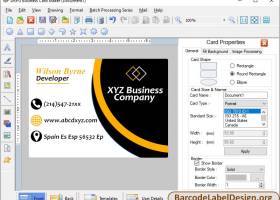 Business Card Designing Tool screenshot