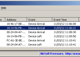 BluetoothLogView screenshot