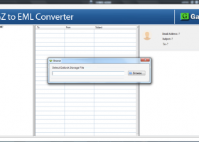 GainTools TGZ to EML Converter screenshot