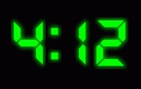 XClock Digital Clock Screen Saver screenshot