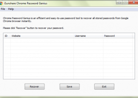 iSunshare Chrome Password Genius screenshot