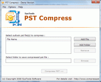How to Compress PST File screenshot