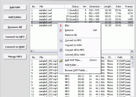 SWF to MP3 Converter screenshot