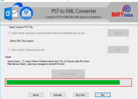 PST to MSG Converter screenshot