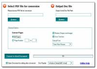 Free PDF to Word Converter screenshot