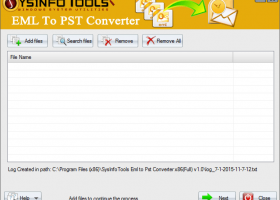 SysInfoTools EML to PST Converter screenshot