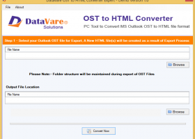 DataVare OST to HTML Converter Expert screenshot
