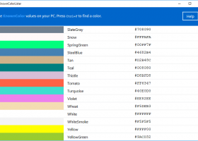 KnownColorLister screenshot