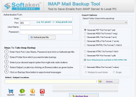 Softaken Cloud Mail Backup screenshot