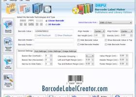 Library Barcode Label Creator screenshot