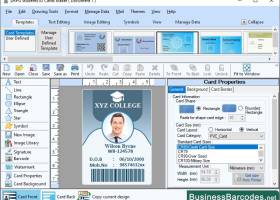 Printing Student ID Card With Barcodes screenshot