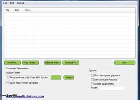FREE PDF to HTML Converter screenshot