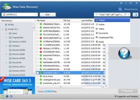 Wise Data Recovery screenshot