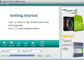 Tipard Free PDF to BMP Converter screenshot