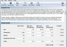 TexTally Professional Edition screenshot