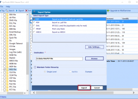 Export MSG to Multiple format screenshot