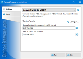 Convert MSG to MBOX for Outlook screenshot