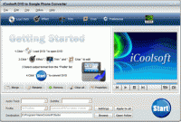 iCoolsoft DVD to Google Phone Converter screenshot