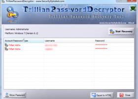 Password Decryptor for Trillian screenshot