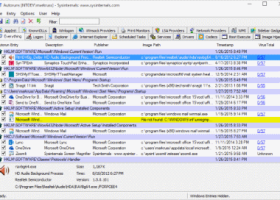 Autoruns for Windows screenshot