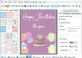 Excel Birthday Greeting Cards Maker screenshot