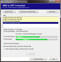 Outlook Express to PST Converter screenshot