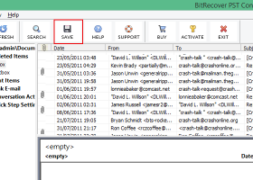 Export Outlook PST to HTML screenshot