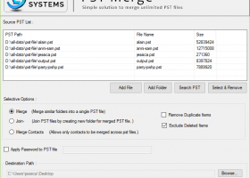 Enstella PST Merge screenshot