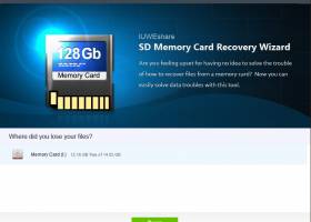 IUWEshare SD Memory Card Recovery Wizard screenshot