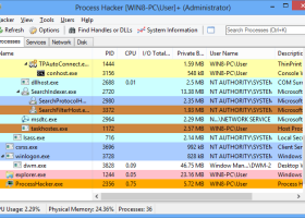 Portable Process Hacker screenshot