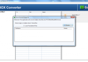 GainTools MBOX to EML Converter screenshot