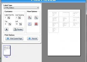 SSuite Label Printer screenshot