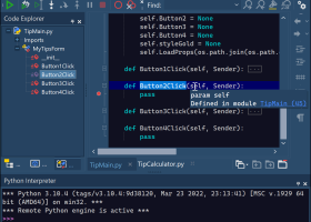 PyScripter x64 screenshot