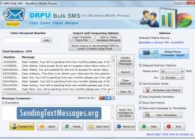 Blackberry Text Messaging Software screenshot