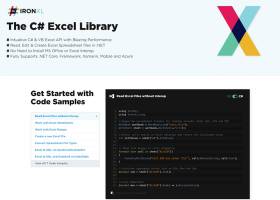 The C# Excel Library screenshot